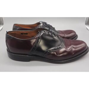 Allen Edmonds Polo Shelton Mahogany Black Leather Oxford Dress Shoes Sz 12 D